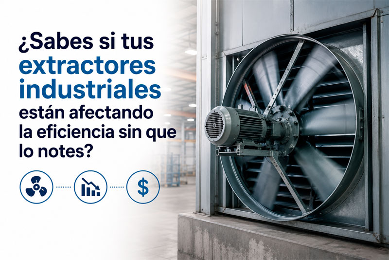 ¿Sabes si tus extractores industriales están afectando la eficiencia sin que lo notes?