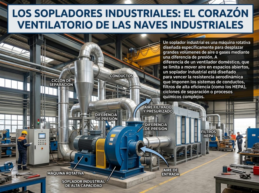 Los Sopladores Industriales: El Corazón Ventilatorio de las Naves Industriales