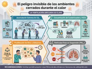Monitoreo y purificación del aire en espacios cerrados: La combinación clave para mantener ambientes saludables ante altas temperaturas